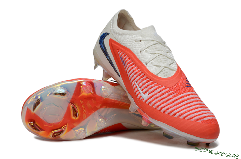 Unisex Nike Phantom 6 Elite Low FG Football Boots - Red/White/Black 3