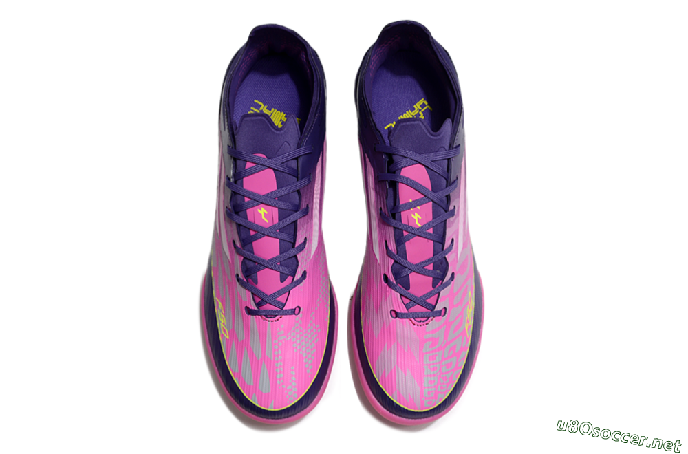 Unisex Adidas F50 Elite TF Football Shoes - Pink/Purple/Yellow 4