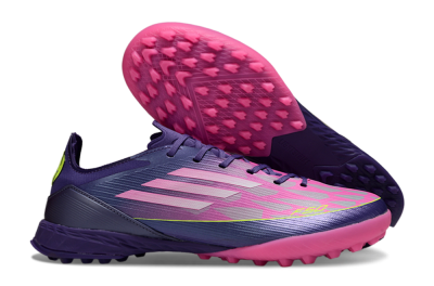 Unisex Adidas F50 Elite TF Football Shoes - Pink/Purple/Yellow