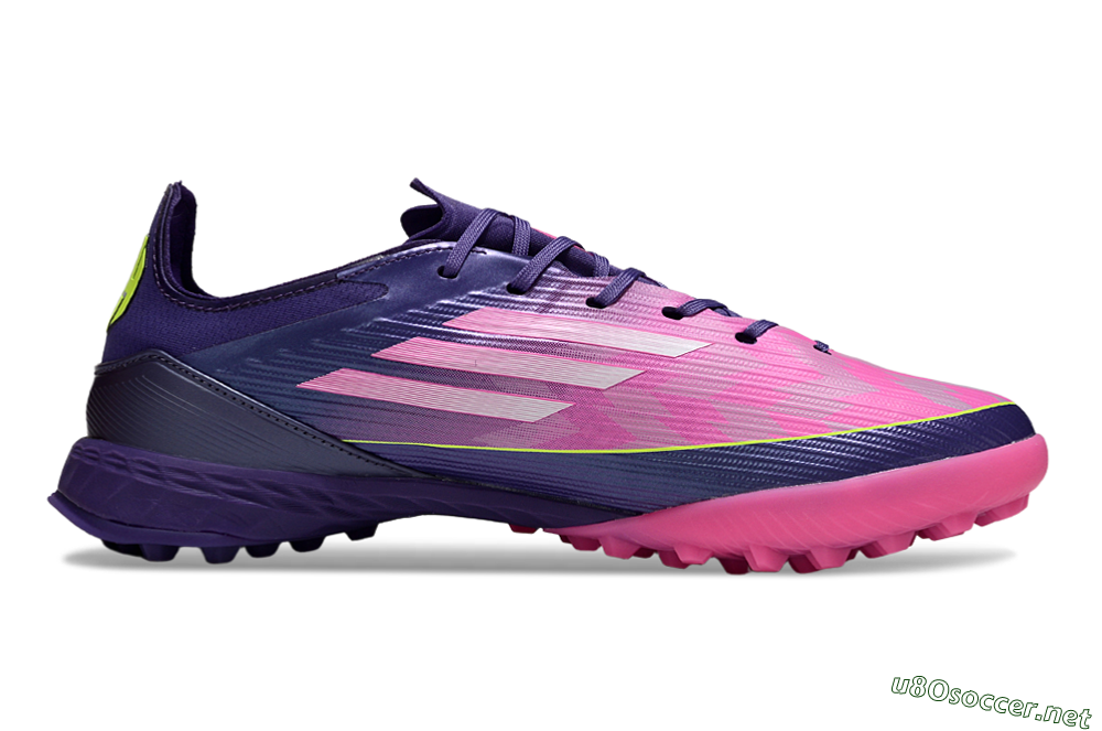 Unisex Adidas F50 Elite TF Football Shoes - Pink/Purple/Yellow 7