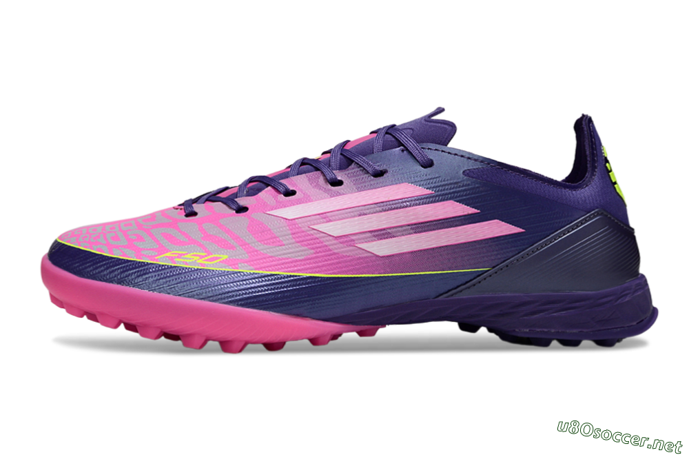 Unisex Adidas F50 Elite TF Football Shoes - Pink/Purple/Yellow 0