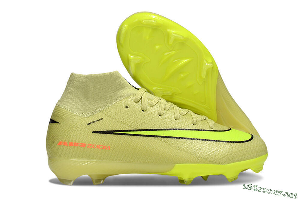 Kids Nike Air Zoom Mercurial Superfly 10 Elite FG Football Boots - Yellow/Black/Red 2