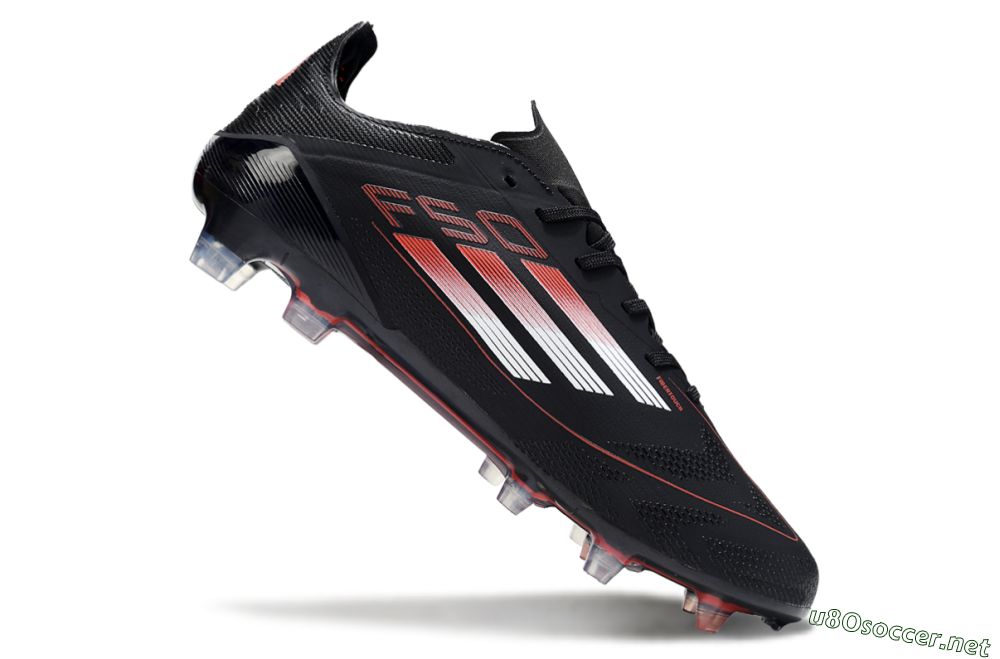 Men's Adidas F50 Elite FG Football Boots - Black/Silver/Red 4