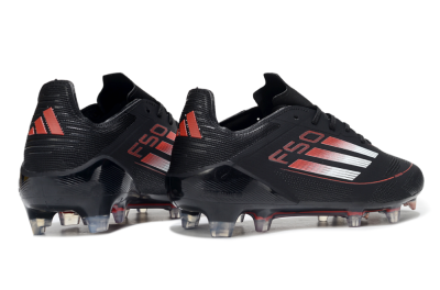 Men's Adidas F50 Elite FG Football Boots - Black/Silver/Red