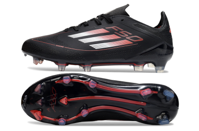 Men's Adidas F50 Elite FG Football Boots - Black/Silver/Red