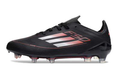 Men's Adidas F50 Elite FG Football Boots - Black/Silver/Red