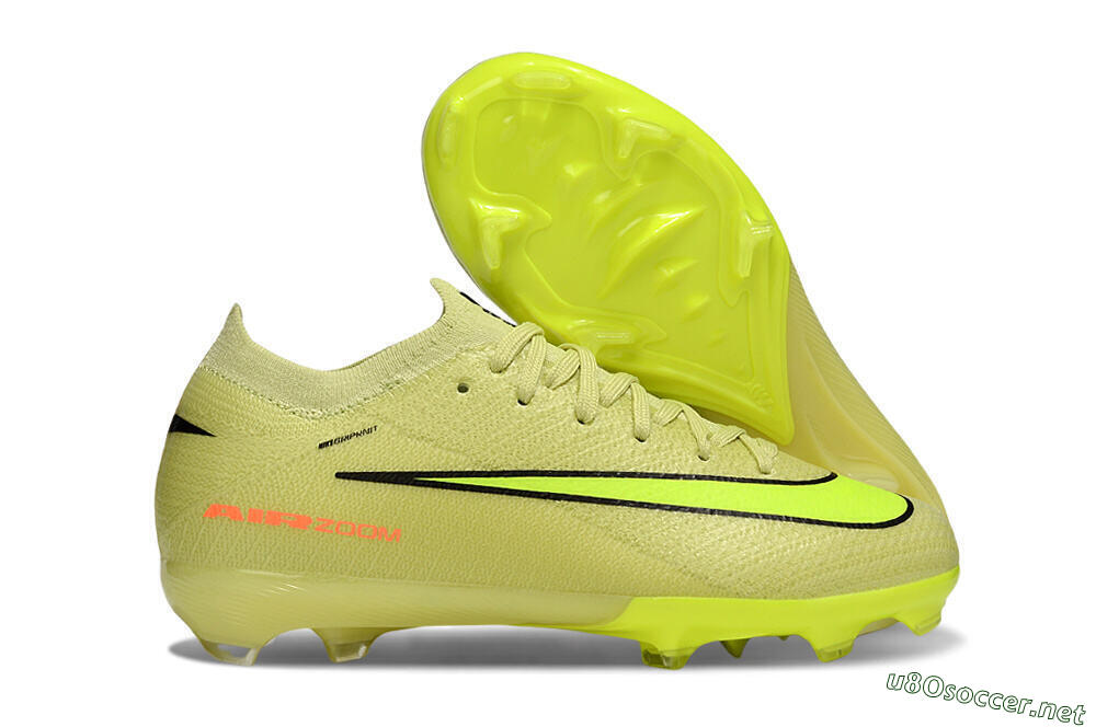 Kids Nike Air Zoom Mercurial Vapor 16 Elite FG Football Boots - Yellow/Black/Red 2