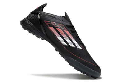Men's Adidas F50 Elite TF Football Shoes - Black/Silver/Red