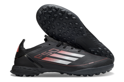 Men's Adidas F50 Elite TF Football Shoes - Black/Silver/Red