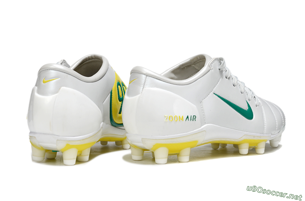 Men's Nike Air Zoom Total 90 III FG Football Boots - White/Green/Yellow 6