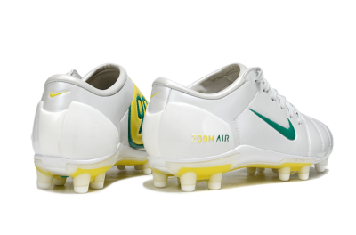 Men's Nike Air Zoom Total 90 III FG Football Boots - White/Green/Yellow