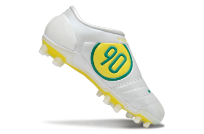 Men's Nike Air Zoom Total 90 III FG Football Boots - White/Green/Yellow