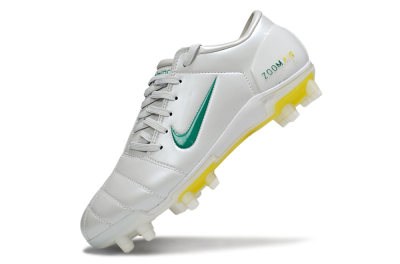 Men's Nike Air Zoom Total 90 III FG Football Boots - White/Green/Yellow