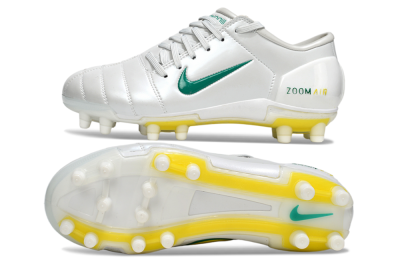 Men's Nike Air Zoom Total 90 III FG Football Boots - White/Green/Yellow
