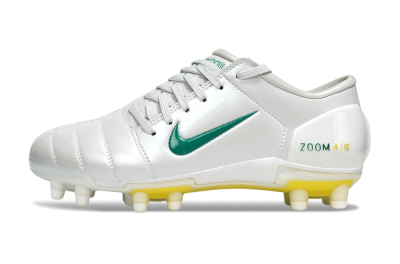 Men's Nike Air Zoom Total 90 III FG Football Boots - White/Green/Yellow