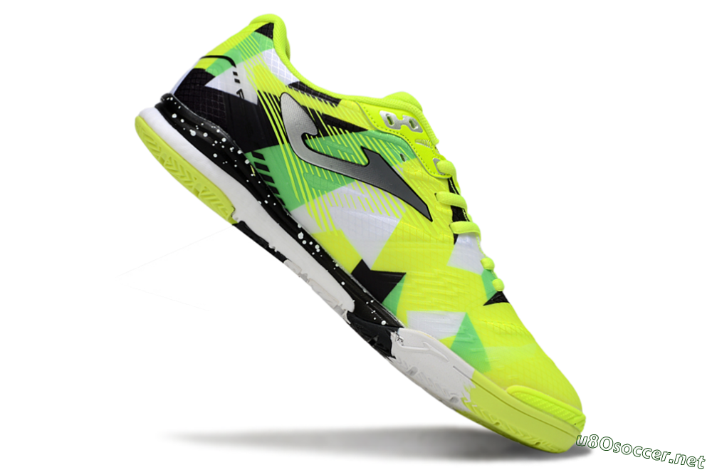 Men's Joma Top Flex IC Football Shoes - Yellow/Silver/Black 4