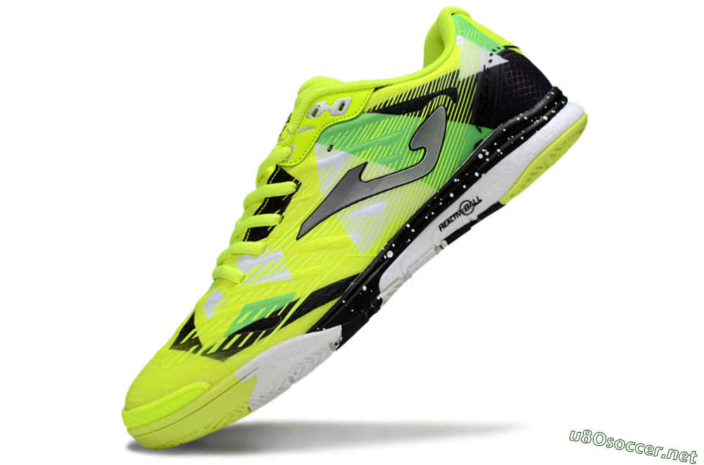 Men's Joma Top Flex IC Football Shoes - Yellow/Silver/Black 5