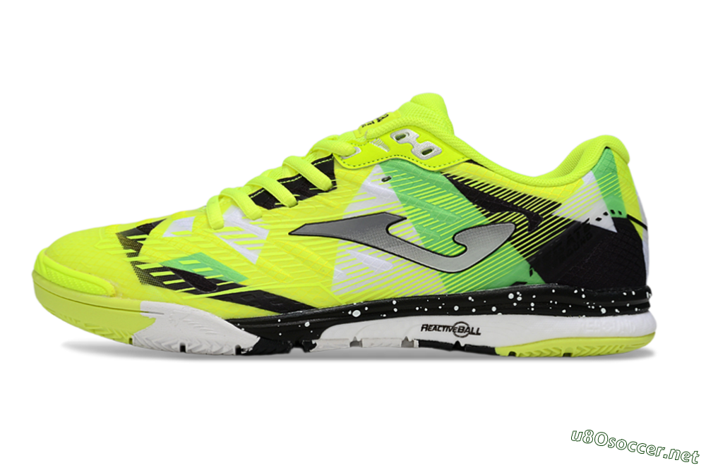 Men's Joma Top Flex IC Football Shoes - Yellow/Silver/Black 0