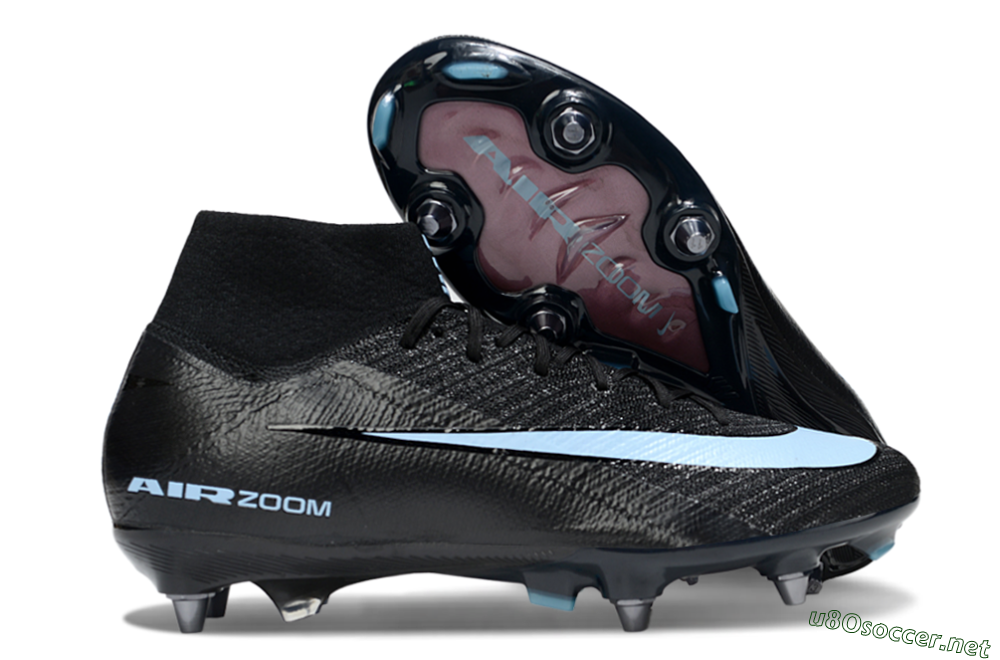 Men's Nike Air Zoom Mercurial Superfly 10 Elite SG Football Boots - Black/Jade 2