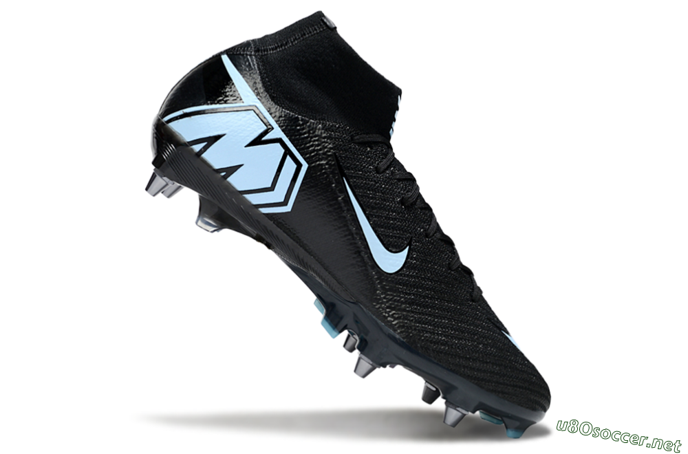 Men's Nike Air Zoom Mercurial Superfly 10 Elite SG Football Boots - Black/Jade 4