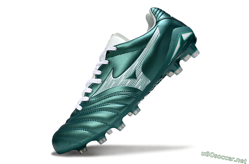 Men's Mizuno Morelia Neo 4 FG Football Boots - Green/White 5