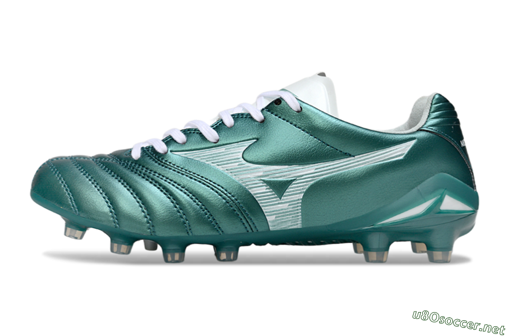 Men's Mizuno Morelia Neo 4 FG Football Boots - Green/White 0