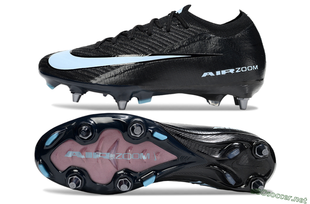 Men's Nike Air Zoom Mercurial Vapor 16 Elite SG Football Boots - Black/Jade 1