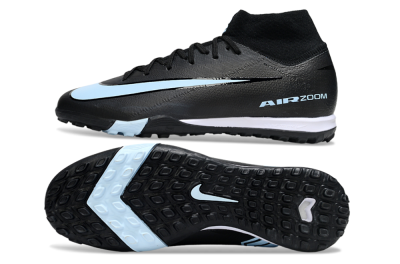 Unisex Nike Air Zoom Mercurial Superfly 10 Elite TF Football Shoes - Black/Jade/White
