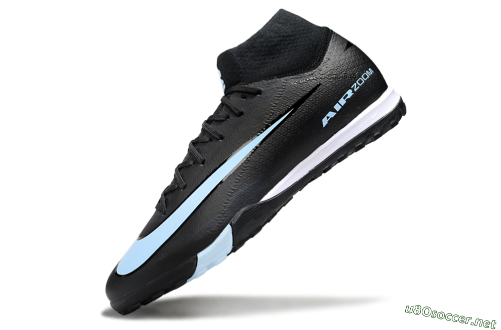 Unisex Nike Air Zoom Mercurial Superfly 10 Elite TF Football Shoes - Black/Jade/White 5