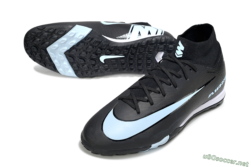 Unisex Nike Air Zoom Mercurial Superfly 10 Elite TF Football Shoes - Black/Jade/White 3