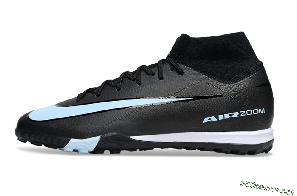 Unisex Nike Air Zoom Mercurial Superfly 10 Elite TF Football Shoes - Black/Jade/White 0