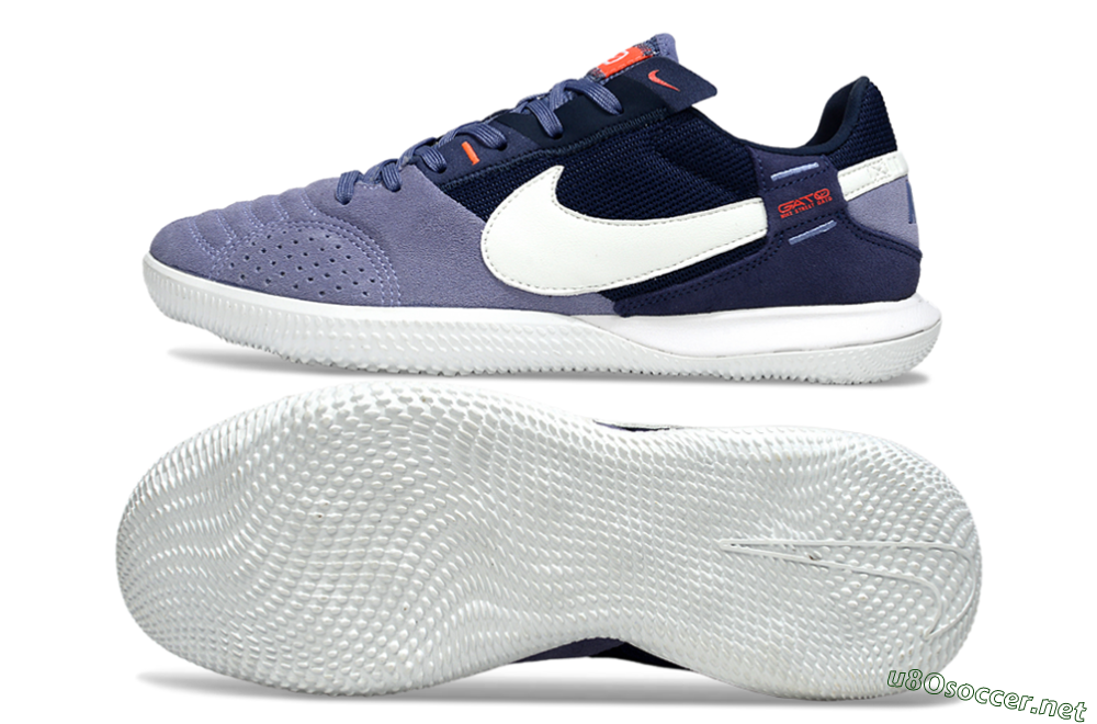 Men's Nike Street Gato IC Football Shoes - Purple/Blue/White 1