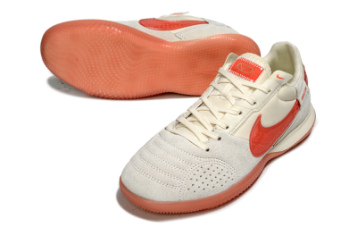 Men's Nike Street Gato IC Football Shoes - Beige/Grey/Red
