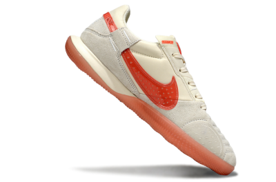 Men's Nike Street Gato IC Football Shoes - Beige/Grey/Red