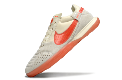 Men's Nike Street Gato IC Football Shoes - Beige/Grey/Red