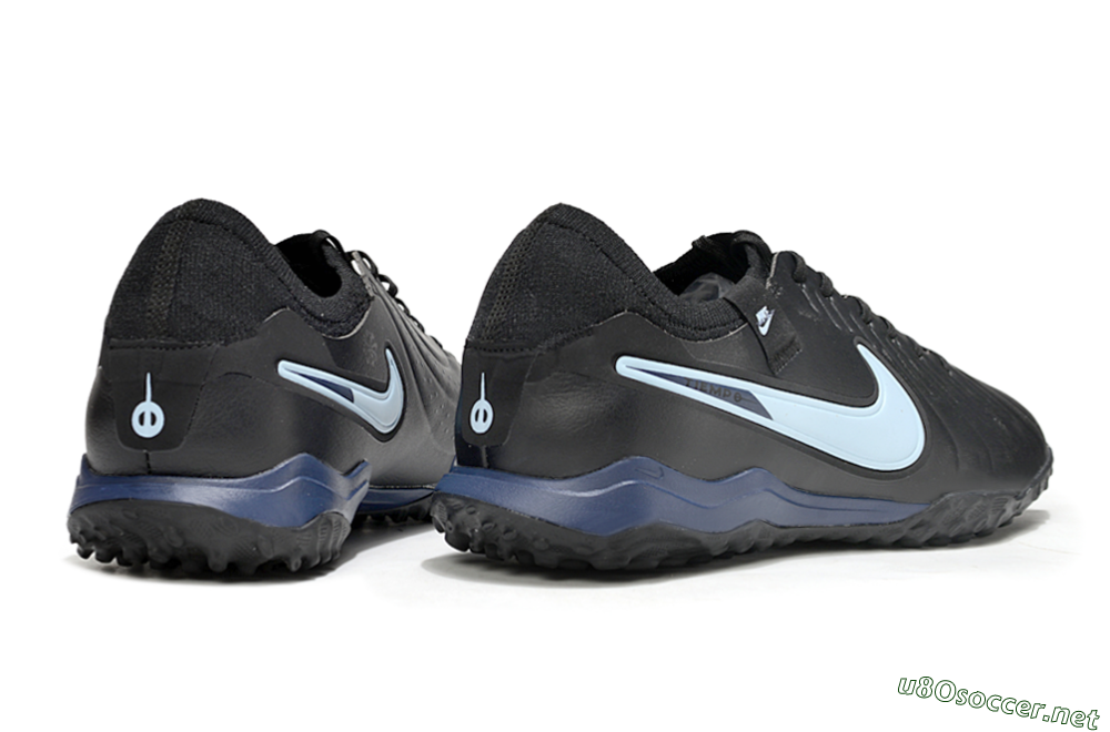 Men's Nike Tiempo Legend 10 Pro TF Football Shoes - Black/Jade/Blue 6