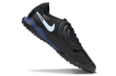 Men's Nike Tiempo Legend 10 Pro TF Football Shoes - Black/Jade/Blue