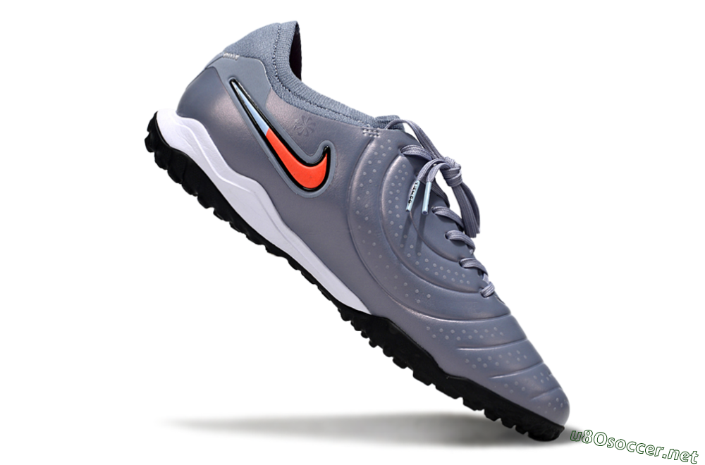 Men's Nike Tiempo Legend 10 Pro TF Football Shoes - Blue/Jade/Red 4