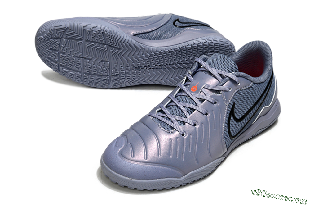 Men's Nike Tiempo Legend 10 Academy IC Football Shoes - Blue/Black/Jade 3