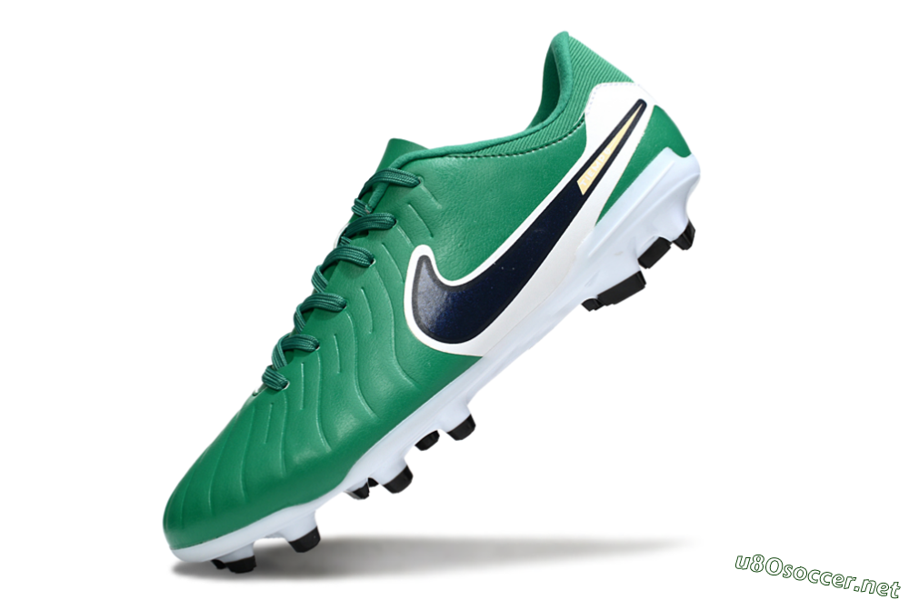 Men's Nike Tiempo Legend 10 Academy FG Football Boots - Green/Blue/Yellow 5
