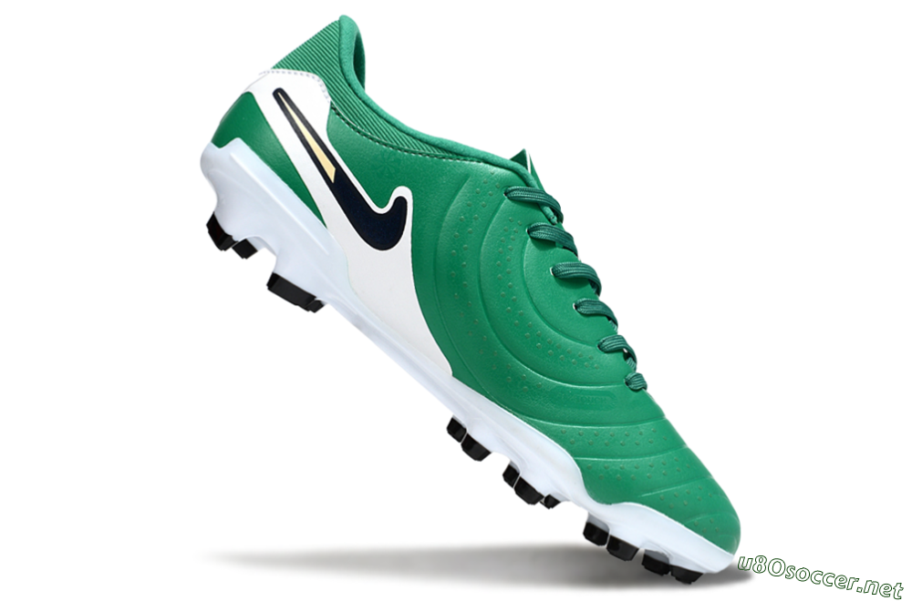 Men's Nike Tiempo Legend 10 Academy FG Football Boots - Green/Blue/Yellow 4