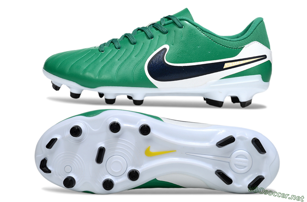 Men's Nike Tiempo Legend 10 Academy FG Football Boots - Green/Blue/Yellow 1