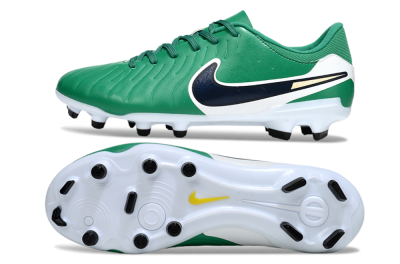 Men's Nike Tiempo Legend 10 Academy FG Football Boots - Green/Blue/Yellow