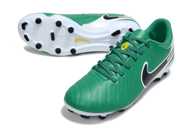 Men's Nike Tiempo Legend 10 Academy FG Football Boots - Green/Blue/Yellow