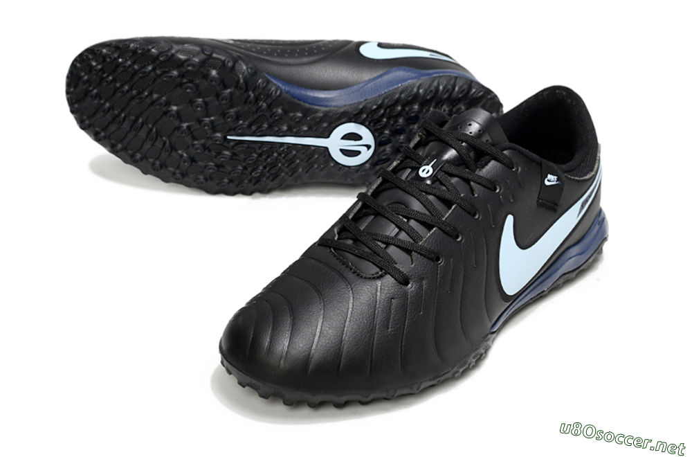 Men's Nike Tiempo Legend 10 Academy TF Football Shoes - Black/Jade 3