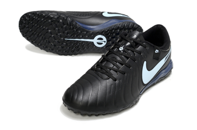 Men's Nike Tiempo Legend 10 Academy TF Football Shoes - Black/Jade