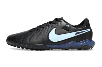 Men's Nike Tiempo Legend 10 Academy TF Football Shoes - Black/Jade