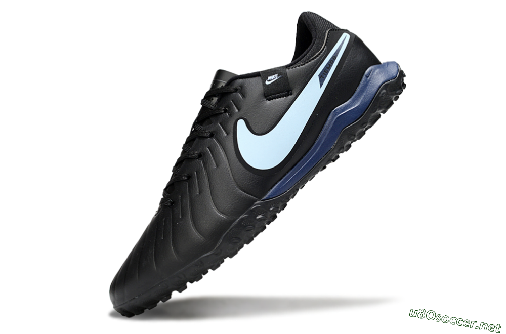 Men's Nike Tiempo Legend 10 Academy TF Football Shoes - Black/Jade 5