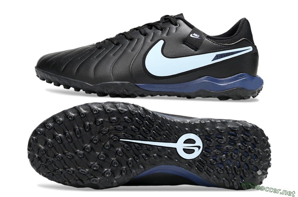 Men's Nike Tiempo Legend 10 Academy TF Football Shoes - Black/Jade 1