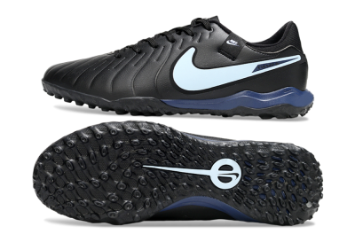 Men's Nike Tiempo Legend 10 Academy TF Football Shoes - Black/Jade